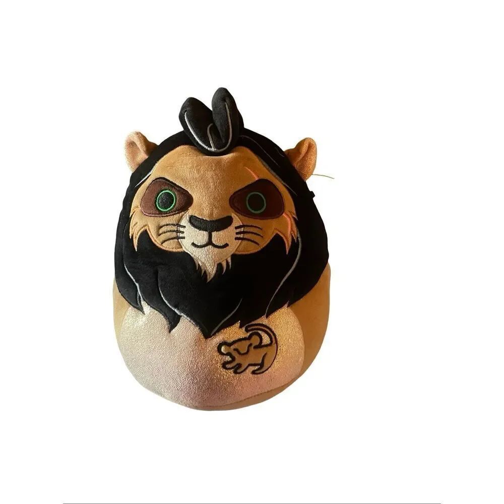 Squishmallows Tan Black Lion King 30th Anniversary Scar Plush Stuffed Animal 8"